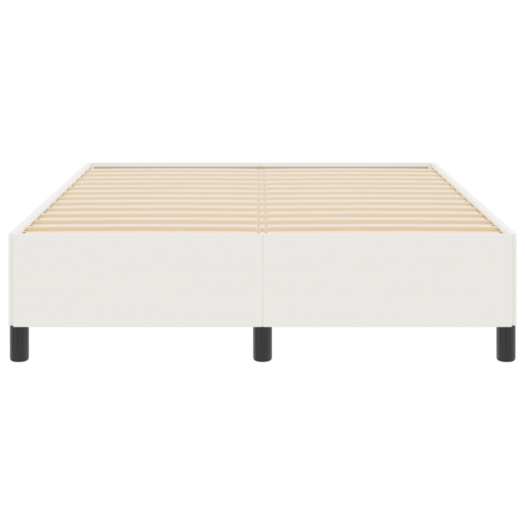 Struttura Letto Panna 140x190 cm Tessuto A Coste