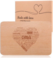 Regalo per nonna con incisione - mensole da caffè in legno come regalo di Natale - complimenti d'amore