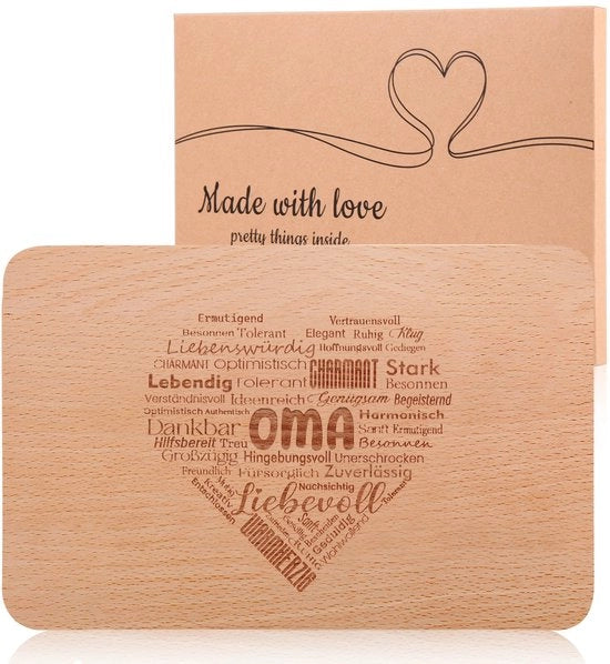 Regalo per nonna con incisione - mensole da caffè in legno come regalo di Natale - complimenti d'amore