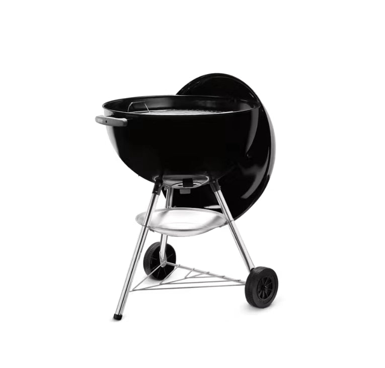 Weber 1331004 bar-b-kettle bbq barbecue a carbone, griglia di cottura in acciaio cromato, diametro 57 cm
