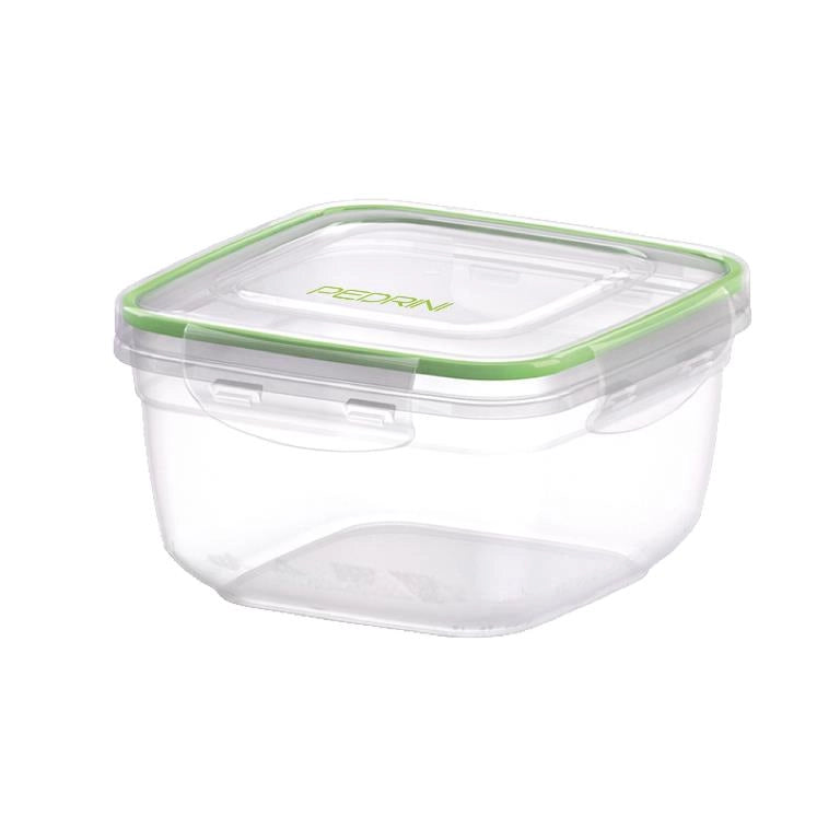 Contenitori Frigobox da Cucina Chiusura Ermetica Quadrato 1500 ml Pedrini