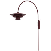 Applique decorativa Plato Luminex bordeaux metallo 1xE27