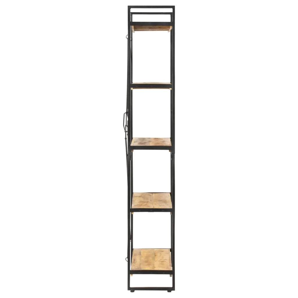 Libreria a 5 Ripiani 90x30x180 cm in Legno Massello di Mango 286581