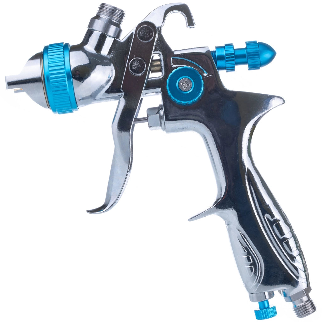 Pistola a Spruzzo Argento-Blu con Ugello 1,4mm – Sistema Alta Pressione | Capacità 600ml