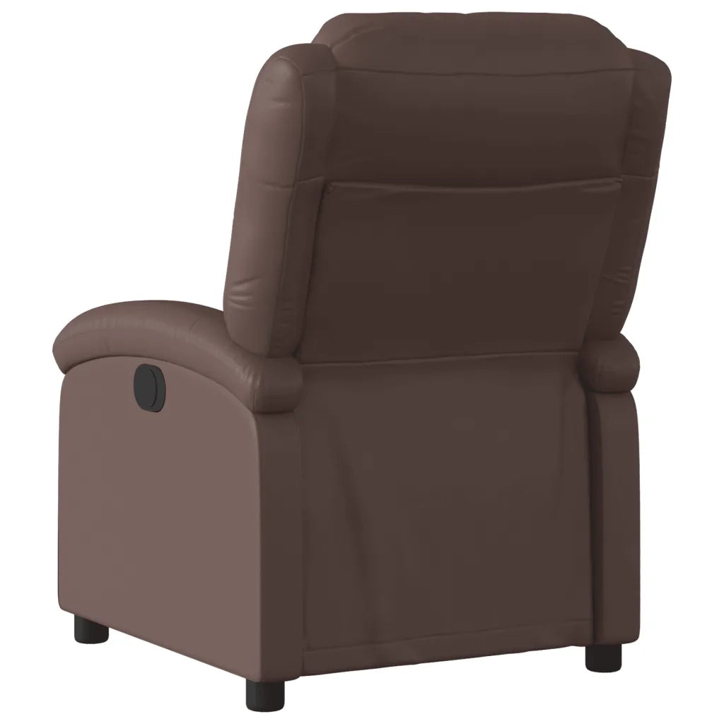 Divano Sedia-Poltrona Reclinabile Marrone in Similpelle 288572