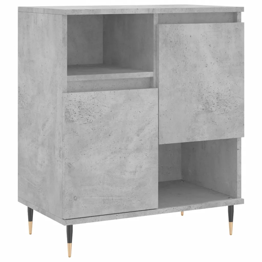 Credenza Grigio Cemento 60x35x70 cm in Legno Multistrato 831184