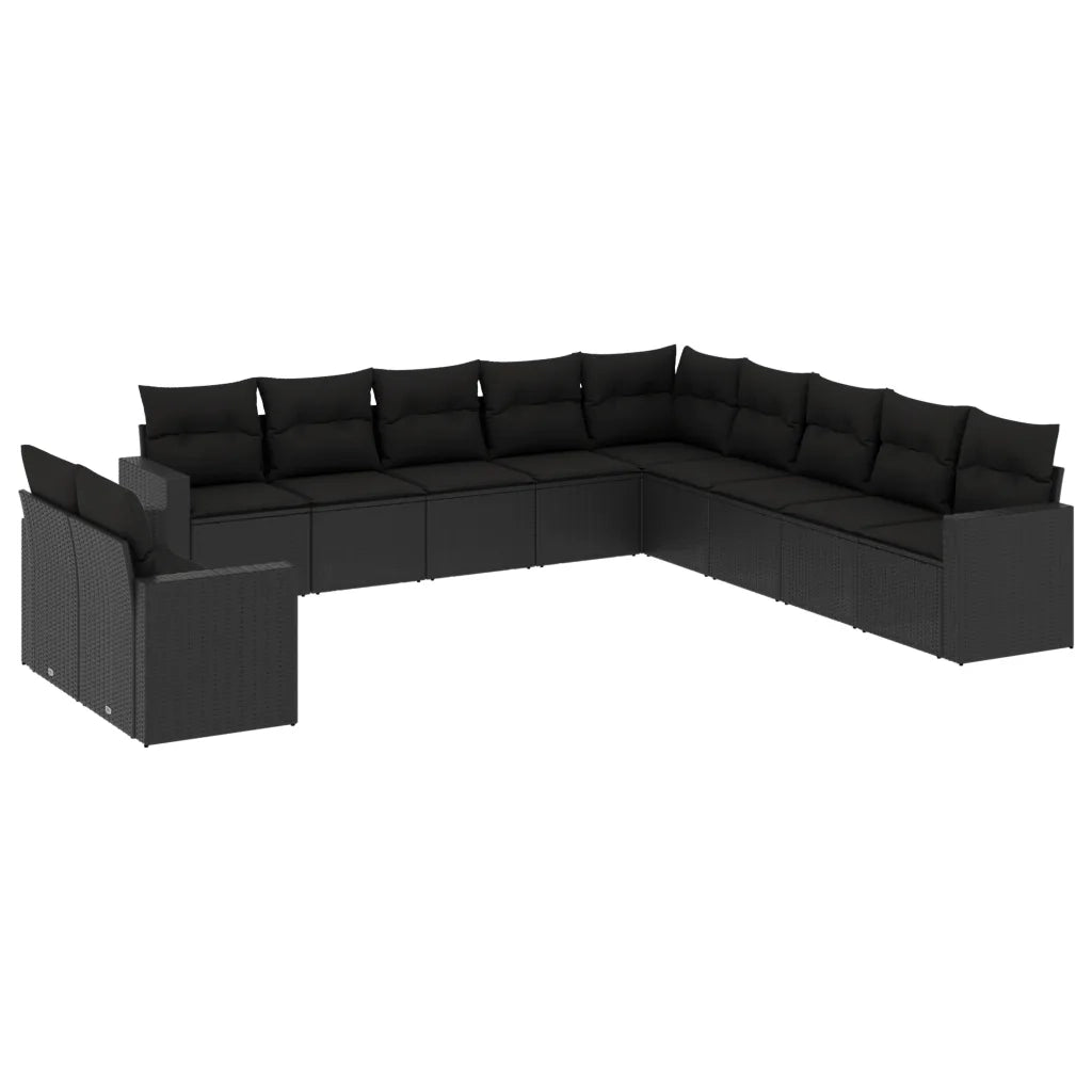 Set Divani da Giardino 11 pz con Cuscini in Polyrattan Nerocod mxl 111354