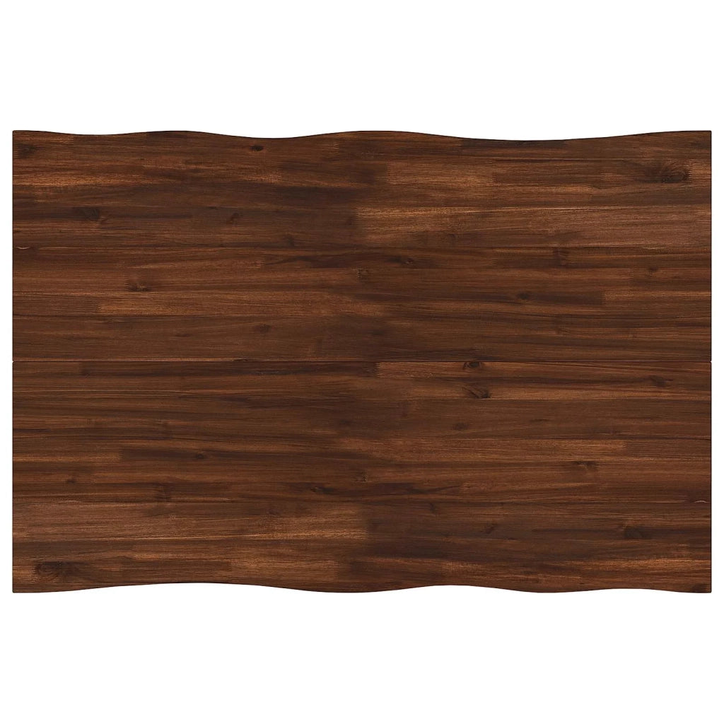 120 x 70 x 75 cm Legno di Acacia Massello Marrone scuro e Nero 937488