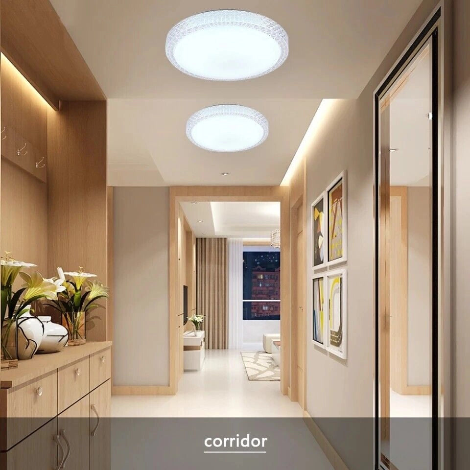 Plafoniera Lampadario da soffitto Luce Led 60W con Telecomando Timer Dimmerabile Effetto Glitter