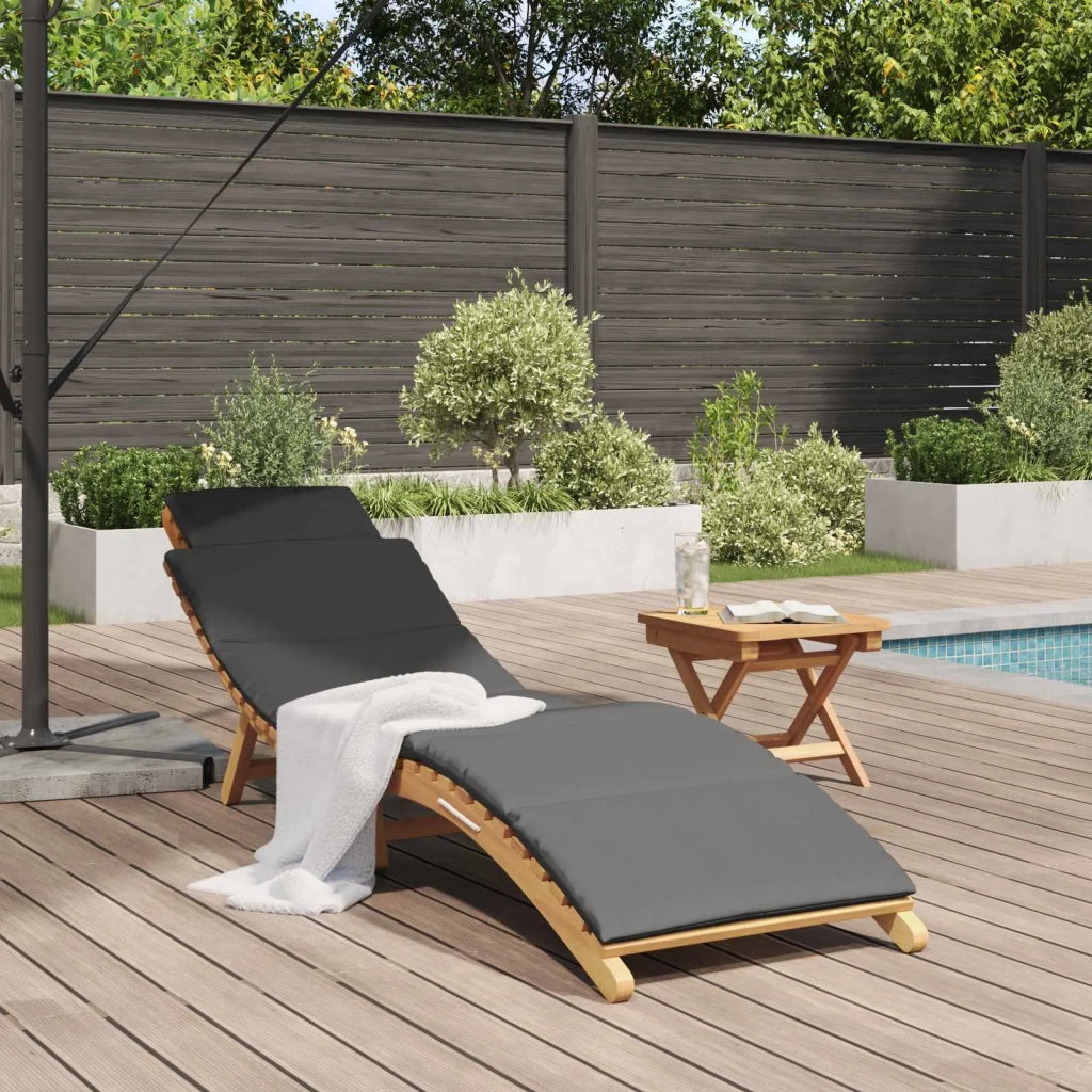 Lettino da Giardino con cuscino Marrone 198 x 55 x 58,5 cm 42008390