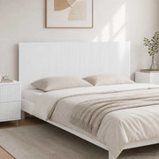 Testiera da Muro ARNHEM Bianco Lucido Legno ingegnerizzato 896739