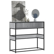 vidaXL Tavolo Consolle Rovere Sonoma 90x35x80 cm in Legno Multistrato
