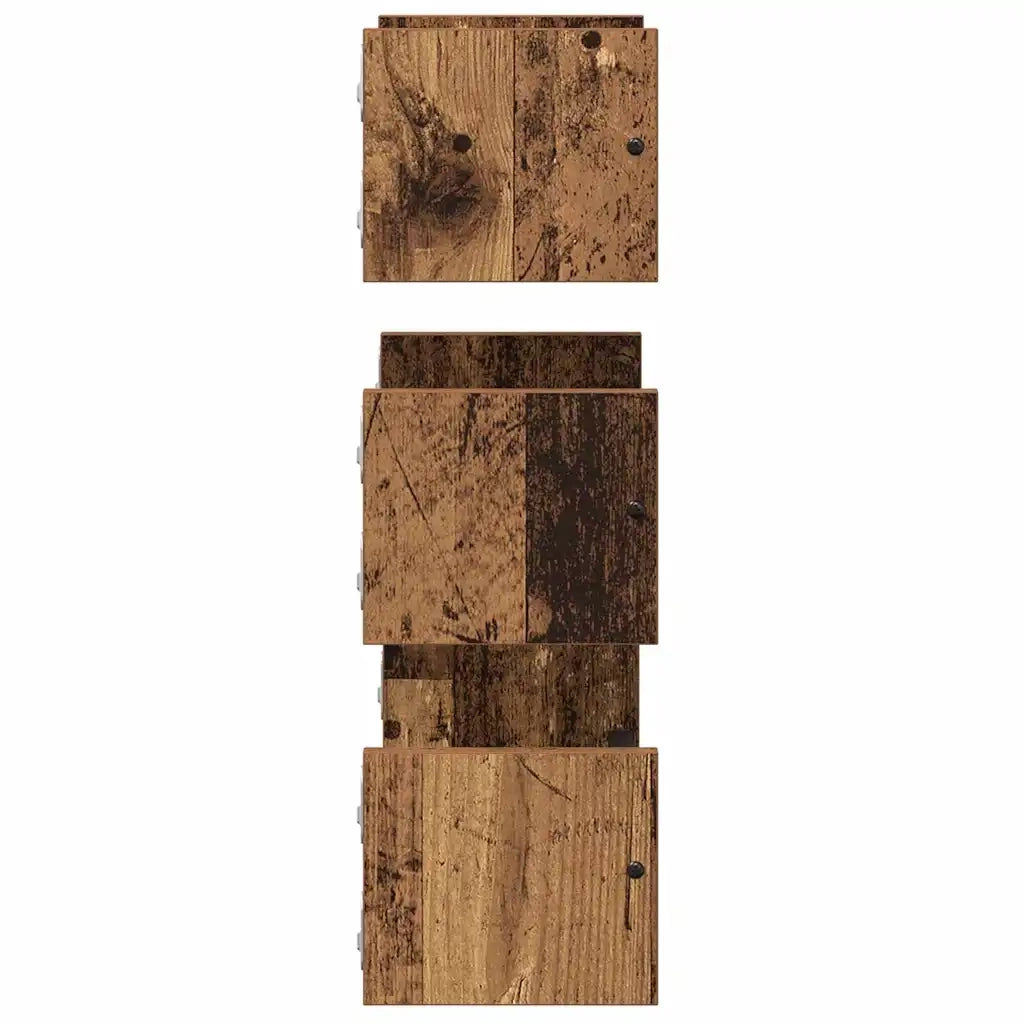 3 pz Set Mensole da Parete | Scaffali a Parete | Ripiano a parete Legno vecchio 40x16x14cm
