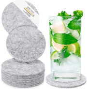 Design vilten sottozucche, rotondi o quadrati, per bicchieri 

- Materiale: Oekotex
- Sottozucche per bicchieri, candele, tazze, bar, vetro
- Decorazione da tavola
- Set da 10 sottozucche