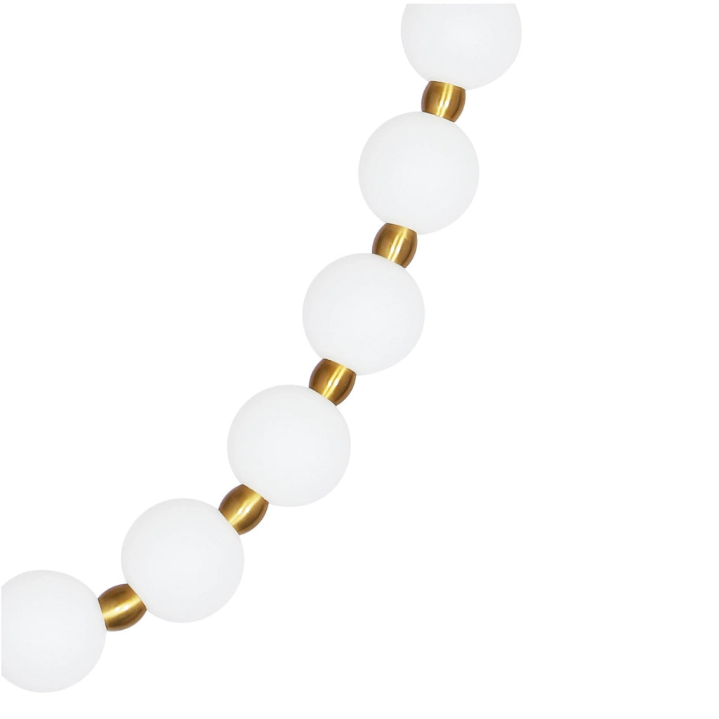 Lampada soffitto Dorado Rope 3m oro sfere bianche LED CCT