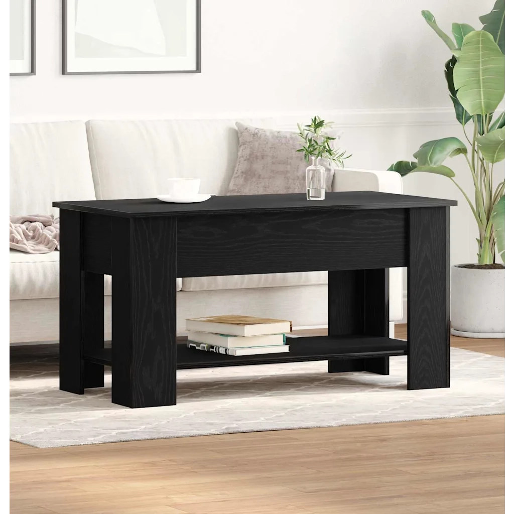 Tavolino da salotto Rovere Nero 101 x 49 x 52 cm 862764