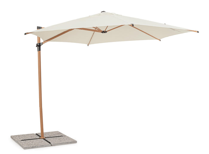 Ombrellone da Giardino Ø330x244 cm in Acciaio Rica Naturale