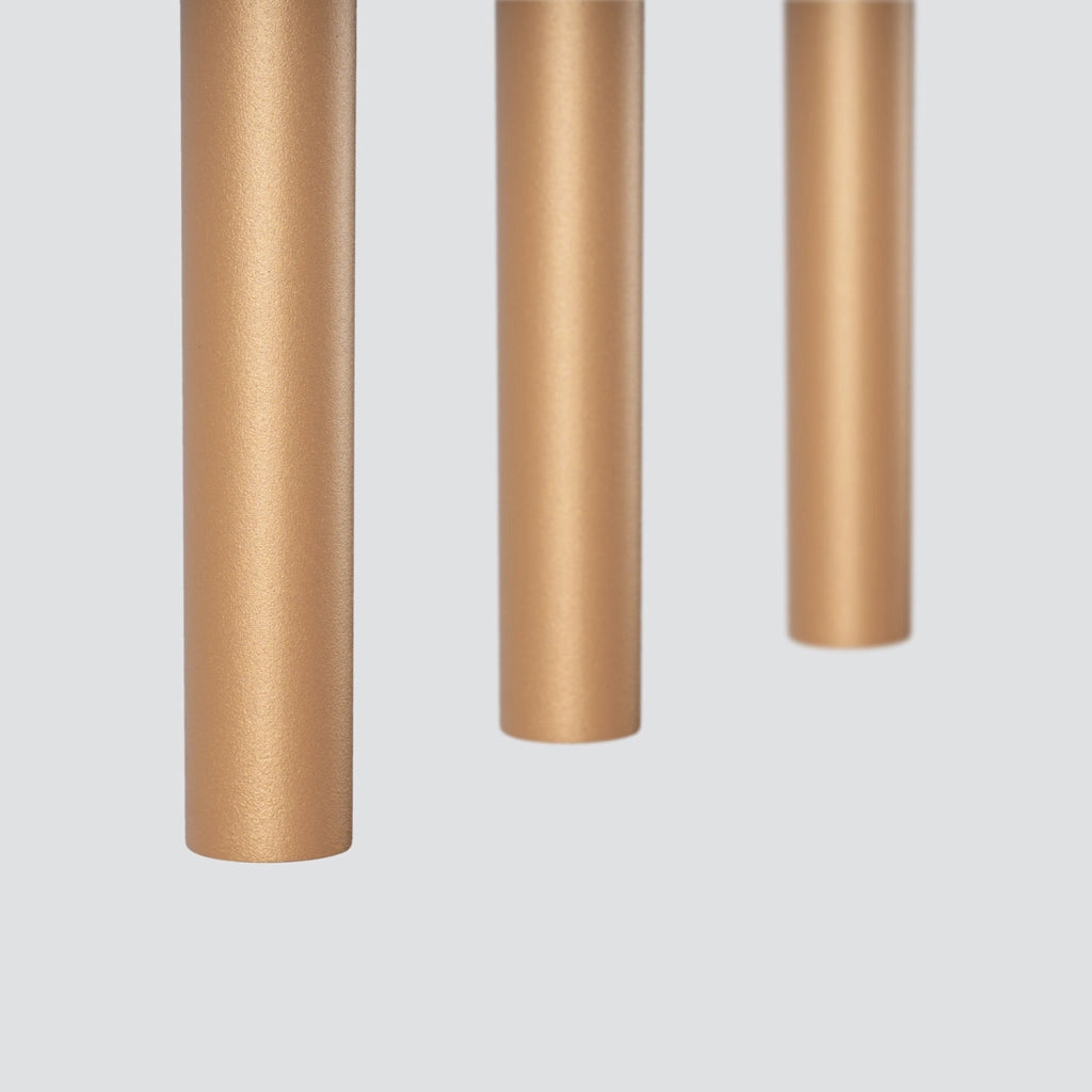 Lampada sospesa tubo triplo VELINO oro 3xG9 PU.1171