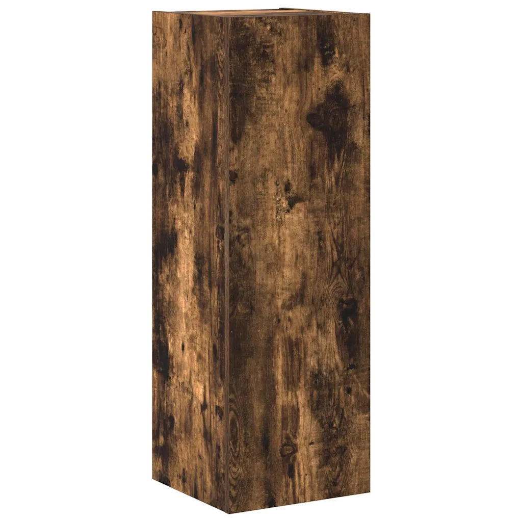 Set di Mobili Porta TV 4 pz Rovere Fumo in Legno Multistrato cod mxl 12128