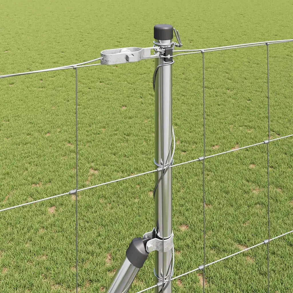 Palo della recinzione Zincato 50 x 1,5 m Acciaio