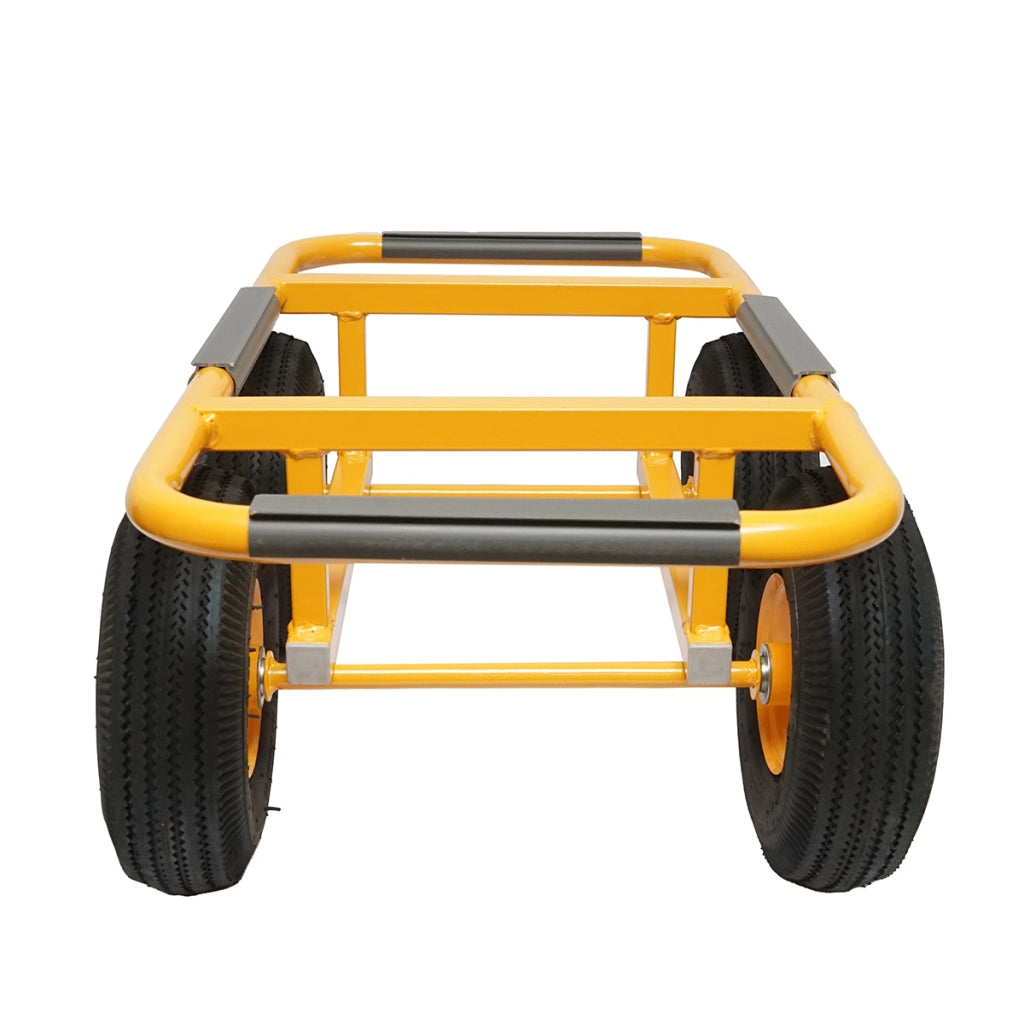 Carrello in metallo 750x380mm con ruote pneumatiche da 250mm