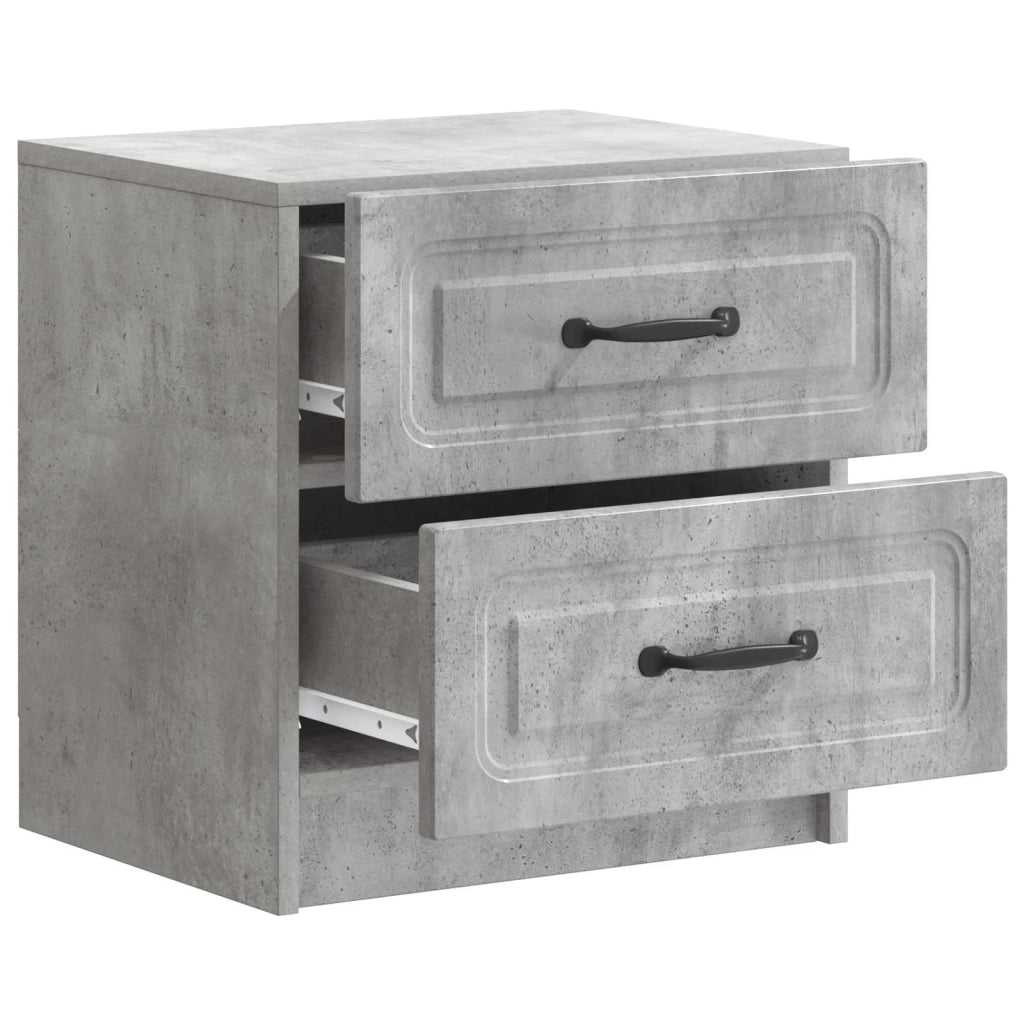 Armadio da Notte 2 pcs Grigio Cemento 43 x 34,5 x 44,5 cm 895682