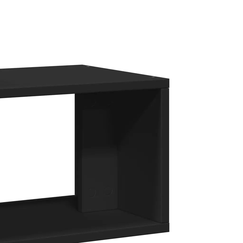 Mobili Porta TV 2 pz | Armadietto TV | Mobile Porta TV Neri 75x30x50 cm in Legno Multistrato