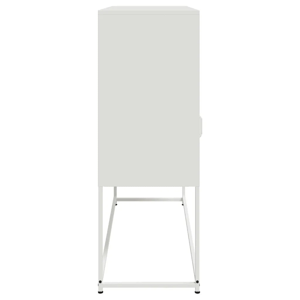 Credenza Bianca 100,5x39x107 cm in Acciaio 846595