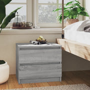 Comodini Grigio Sonoma 2 pz 50x39x43,5 cm in Legno Multistrato 815825