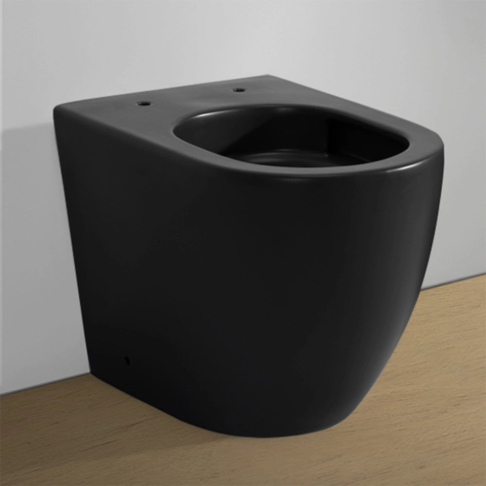 Wc filomuro in ceramica nero opaco con scarico tornado Tokyo