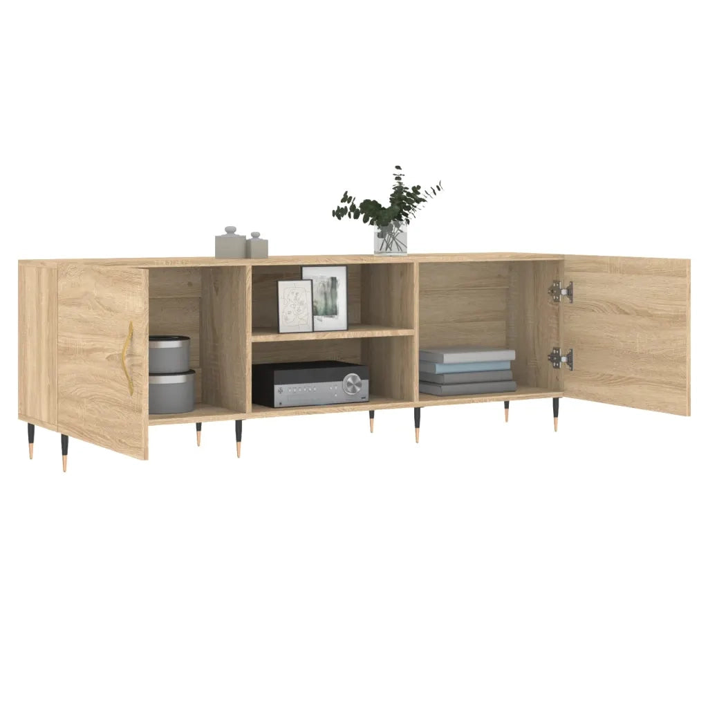 Mobile Porta TV Rovere Sonoma 150x30x50 cm in Legno Multistrato 829079