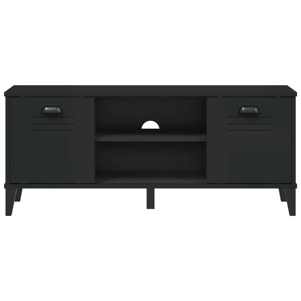 Panca portascarpe/stivali cassettiera scaffale mobiletto portaoggetti per ingresso 106 x 35 x 45 cm legno massello di pino nero 02_0023014
