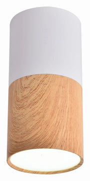 Spot soffitto Candellux TUBA GU10 legno chiaro bianco