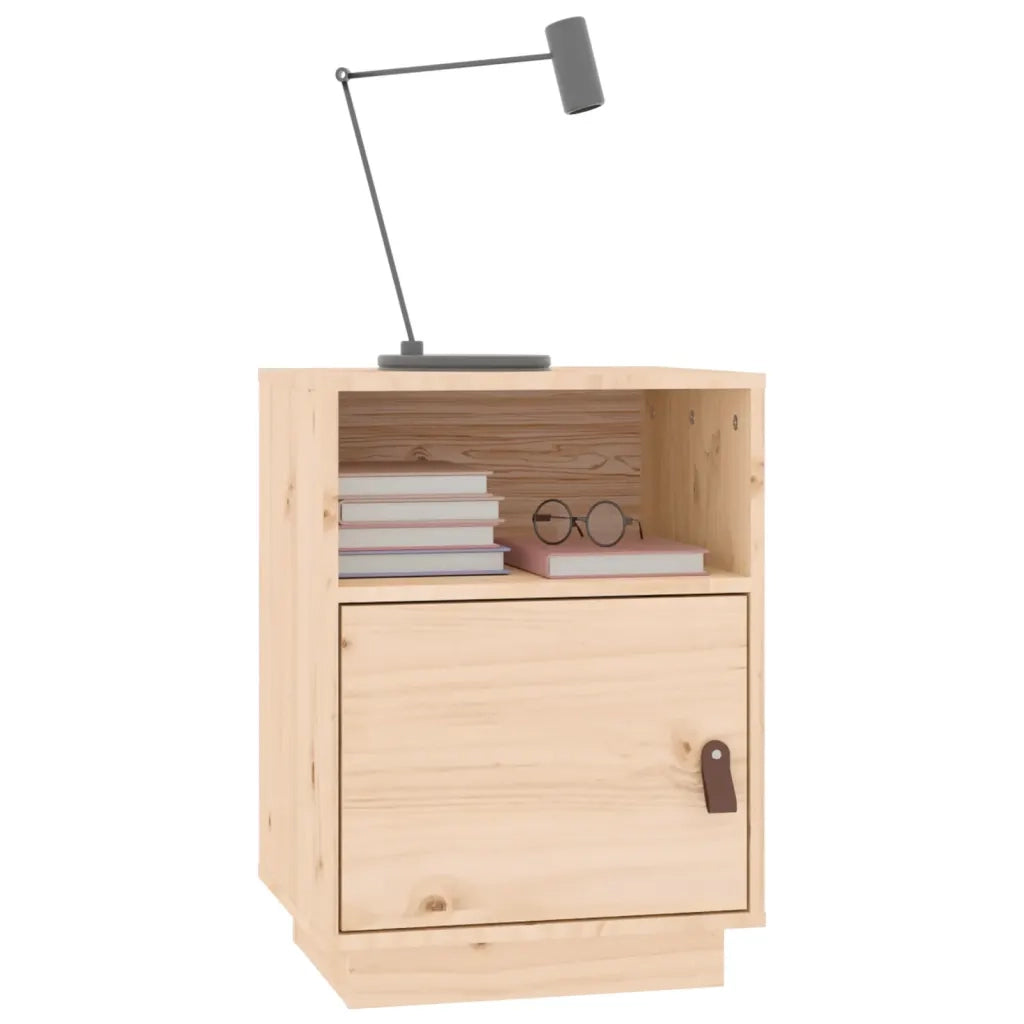 Comodino 40x34x55 cm in Legno Massello di Pino 818315