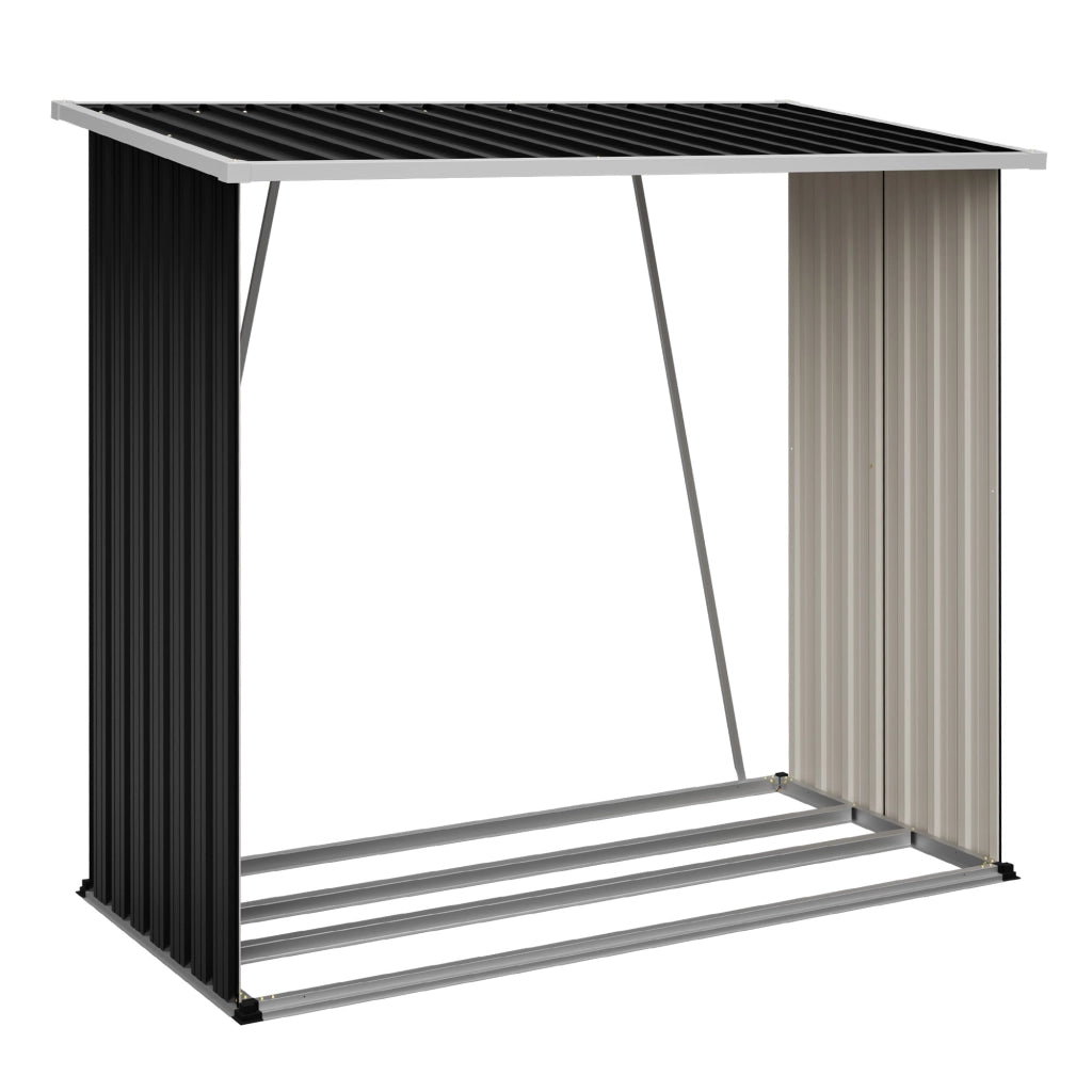 PORTALEGNA In acciaio zincato 172,3x88x158,1 cm Nero