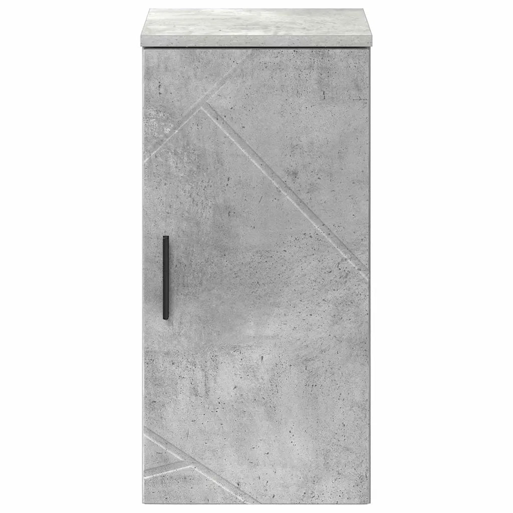 Mobile da Bagno con porta Grigio cemento 30 x 31,5 x 61 cm