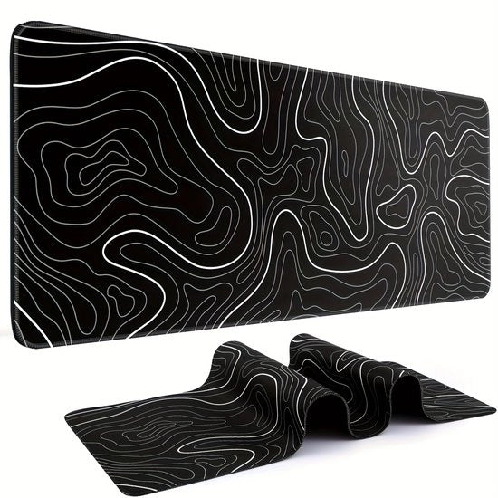 Matrice antiscivolo per ufficio e gaming, 90*40 cm, in gomma naturale, grande dimensione