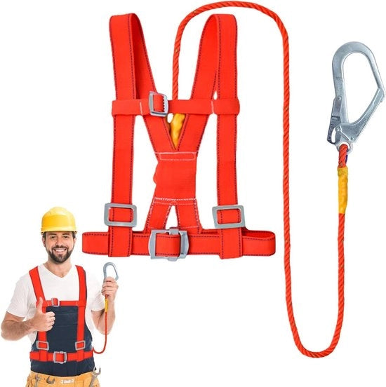 Cinturone di sicurezza per arrampicata in salita e discesa, protezione valle, cinturone di arrampicata per mezza corporatura, per uomo e donna.