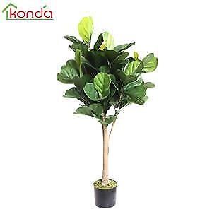 PIANTA Ornamentale Artificiale completa di base FICUS LYRATA cm. 125 pz. 4
