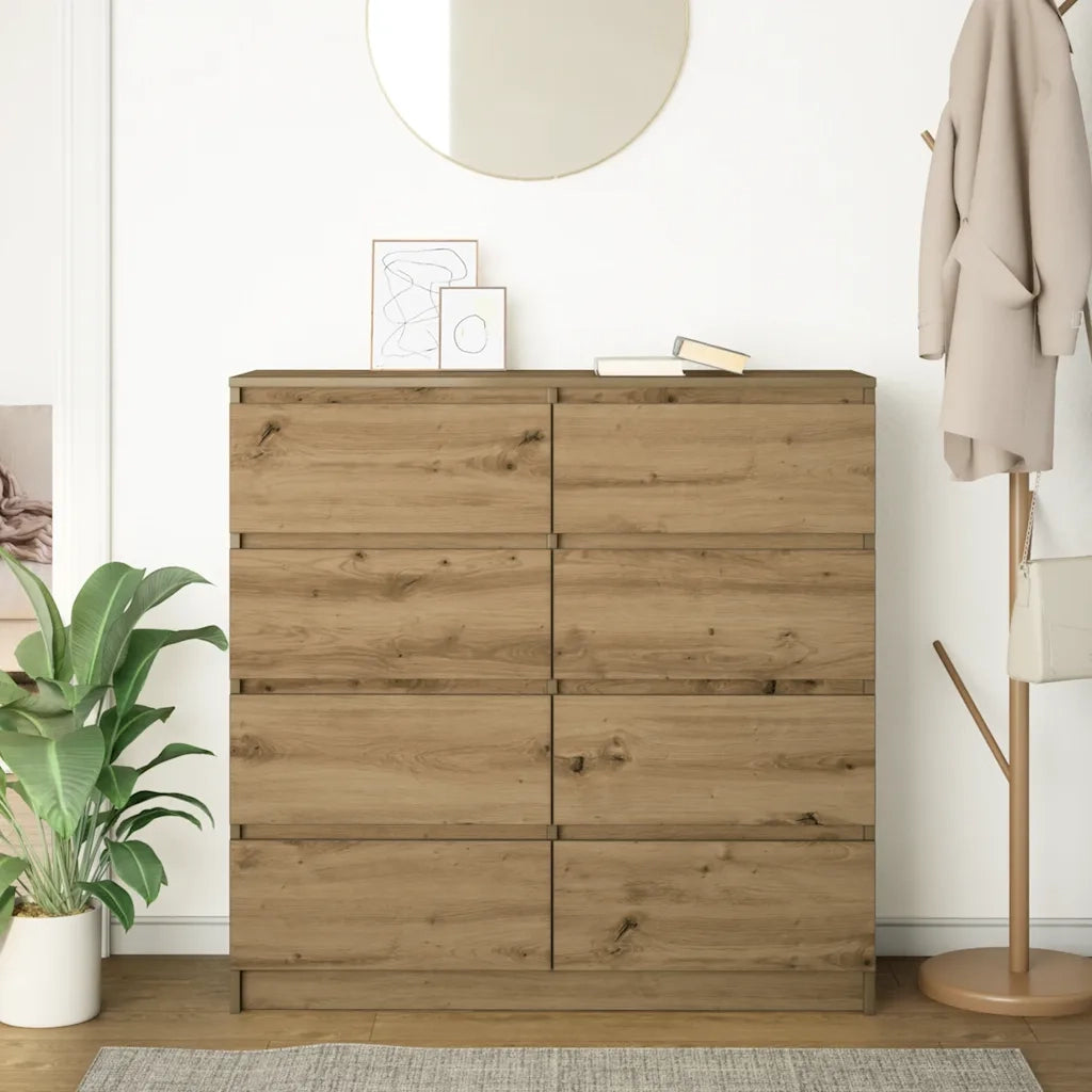 Credenza Rovere Artigianale 100x35x99 cm in Legno Multistrato 3328497