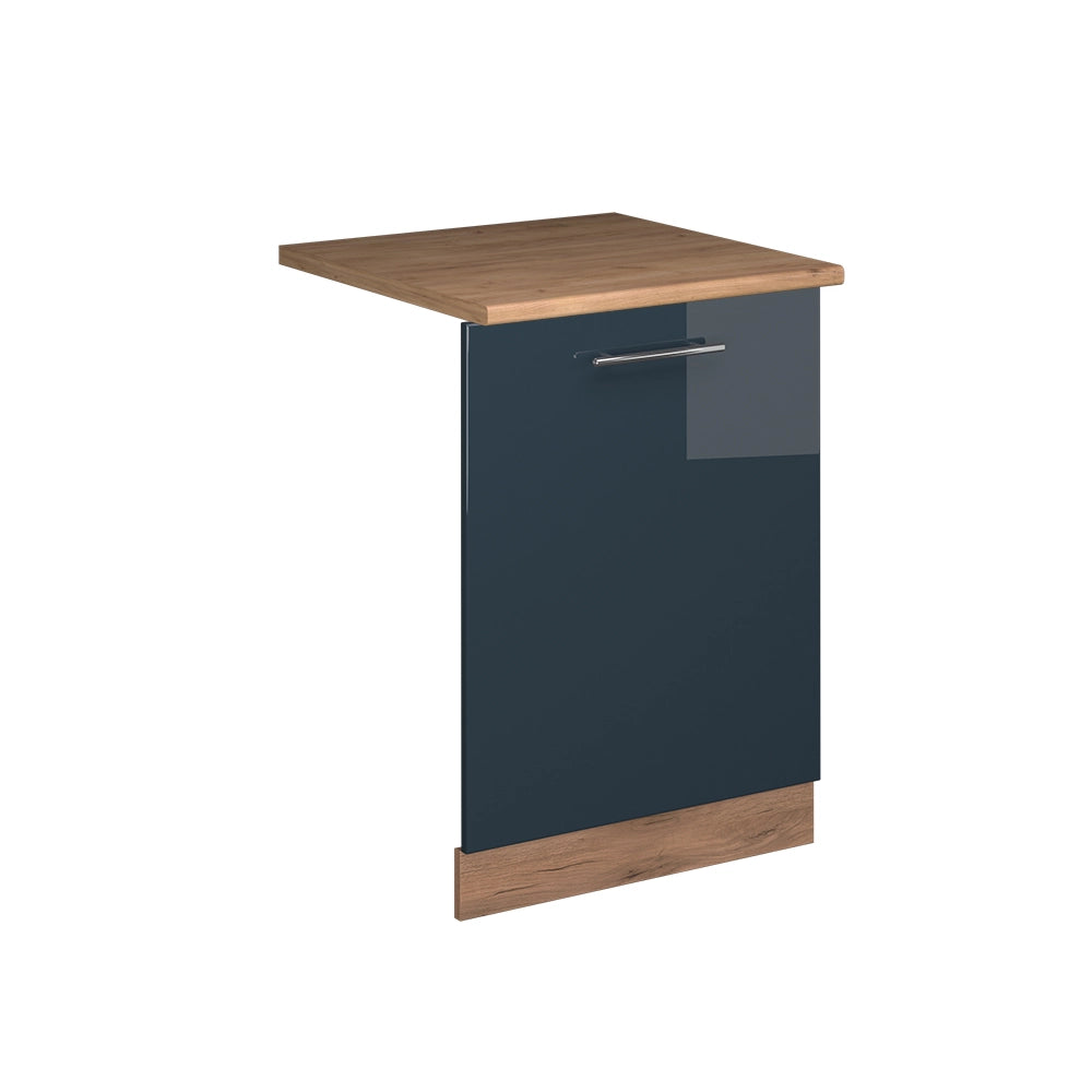 Pannello frontale della lavastoviglie Fame-Line Blu scuro lucido/Rovere dorato 60 cm, PL Rovere Vicco