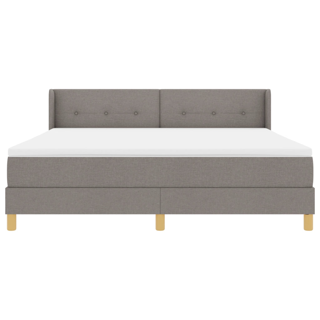Letto a rete con materasso tortora 180x200 cm in tessuto