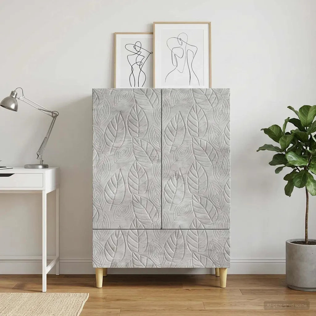 Credenza Grigio Cemento 66 x 34,5 x 95 cm Legno ingegnerizzato 895128