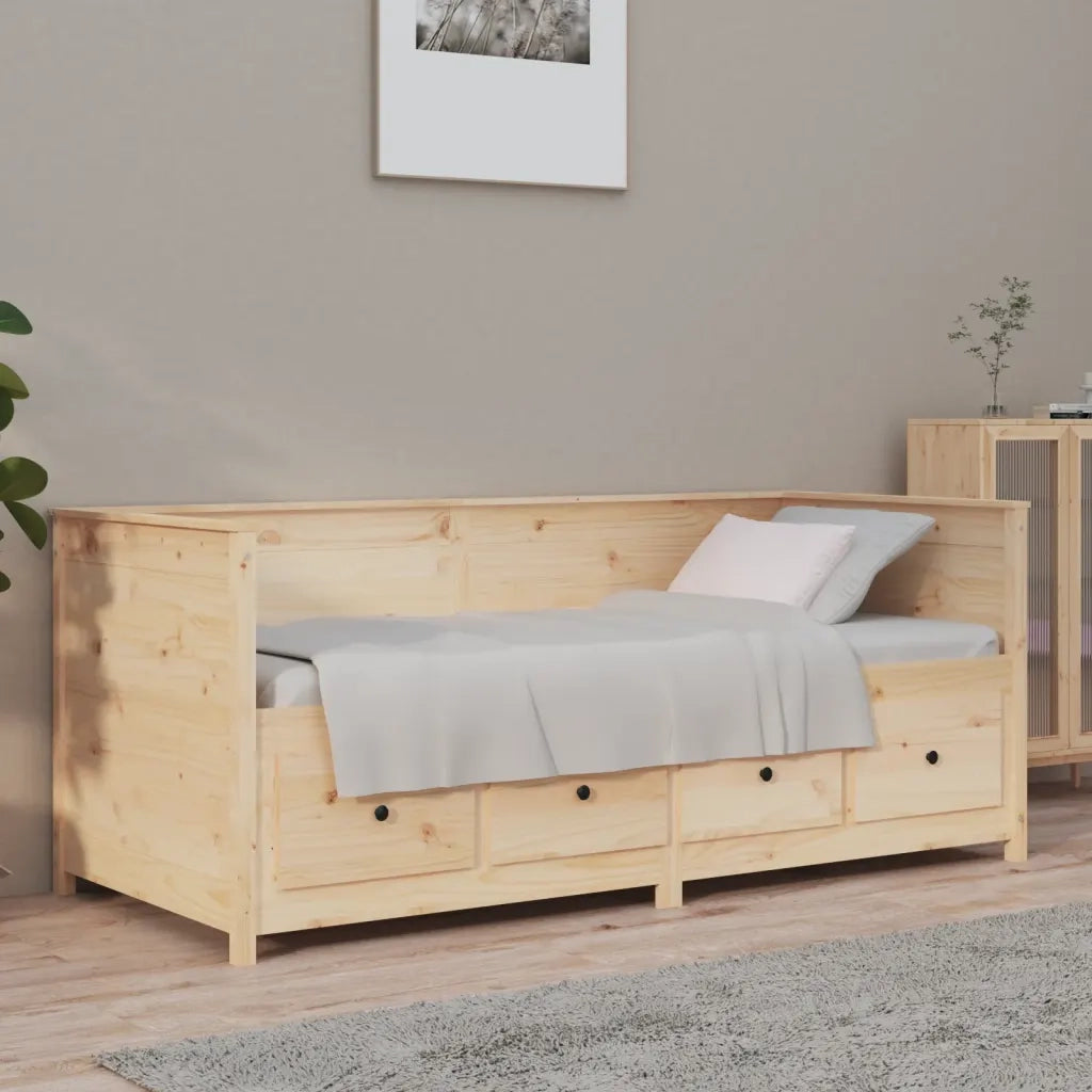 Dormeuse senza Materasso 90x190 cm in Legno Massello di Pino