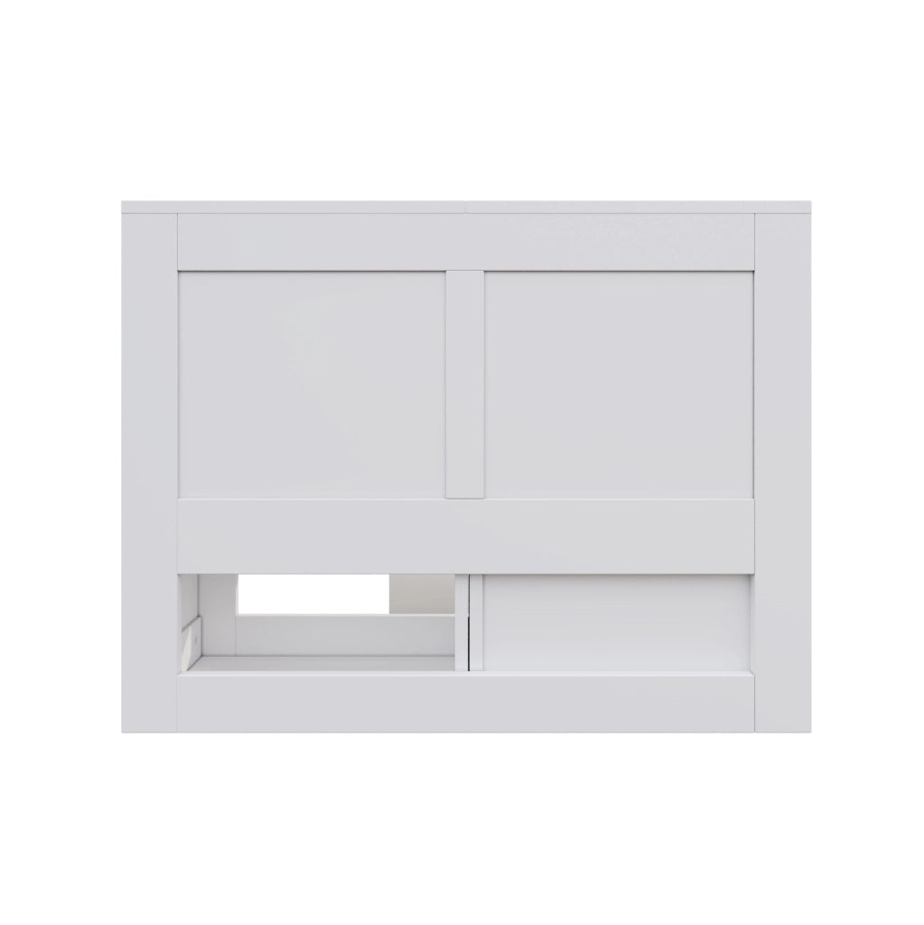 Letto singolo per bambini 90x200 cm con cassetto, scaffali e comodino, bianco