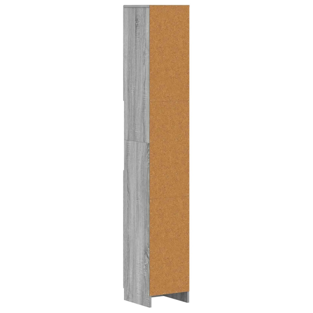 Armadio da Bagno con Ripiano Aperto UTRECHT Sonoma grigio 897701
