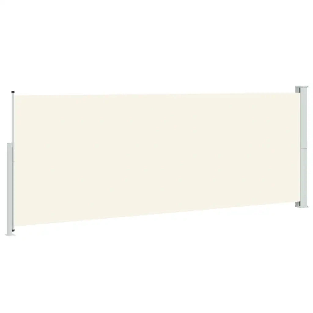 Tenda Laterale Retrattile per Patio 180x514 cm Crema 313406