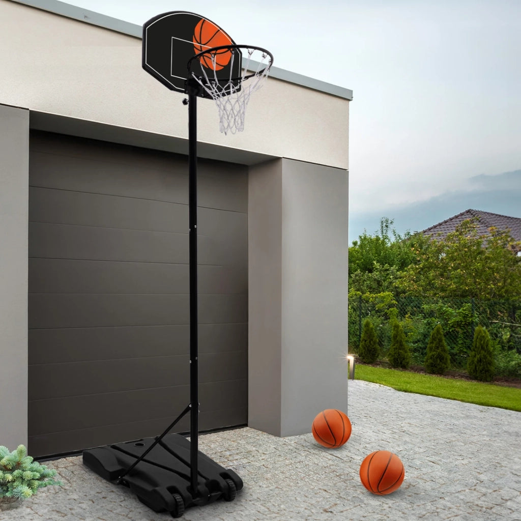 IDMarket - Canestro su supporto, regolabile in altezza da 240 a 305 cm