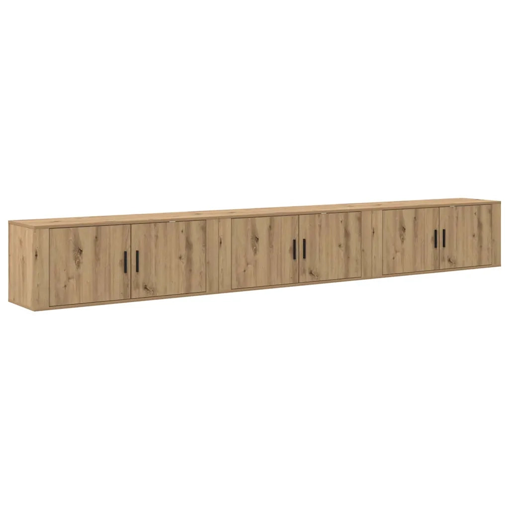 Set Mobile TV da Parete 3 pcs Rovere artigianale 3415585