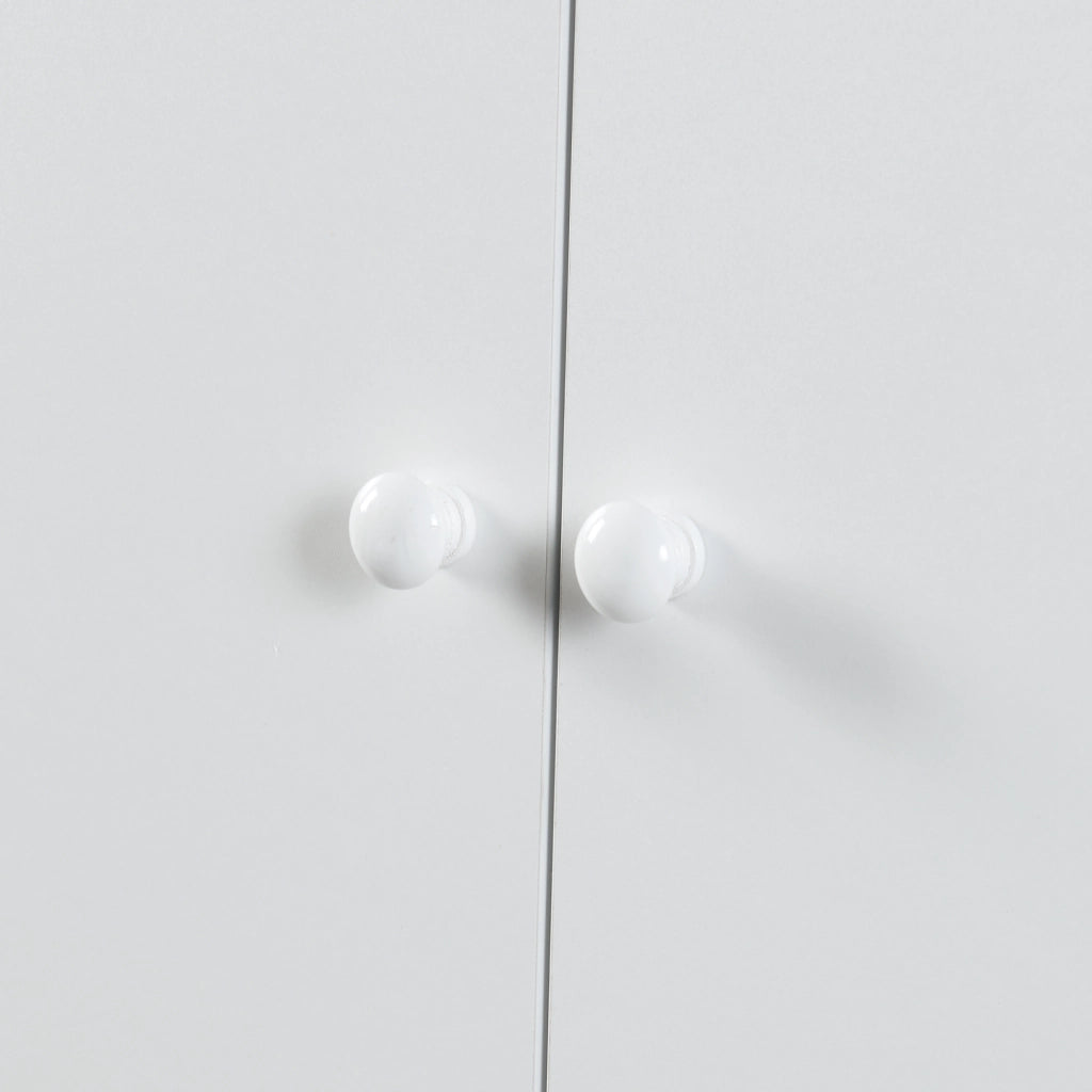 Armadio Beldinupp per Cameretta a 2 Ante 123 x 60 x 40 cm - Bianco [en.casa]